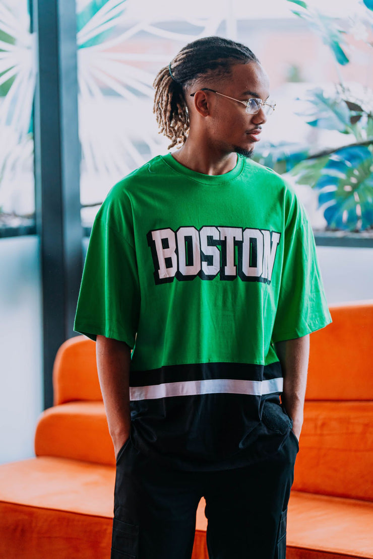 T-shirt Boston Vert