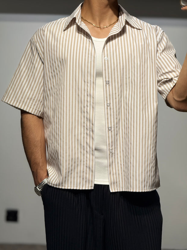 Chemise Lignée Mocha