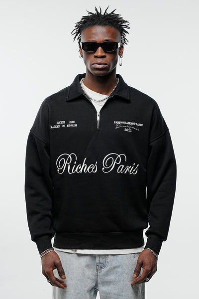 RICHES PARIS DEMI ZIP BLACK