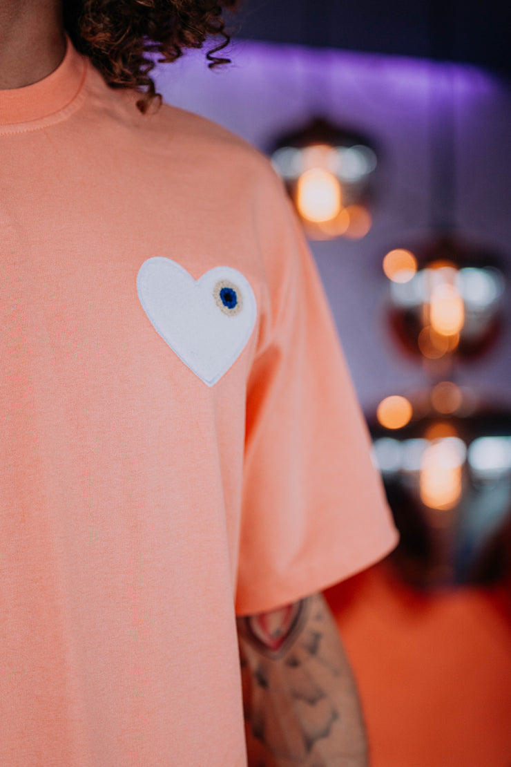 T-shirt Heart Saumon