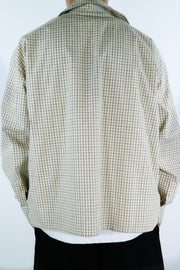 Chemise à carreaux beige