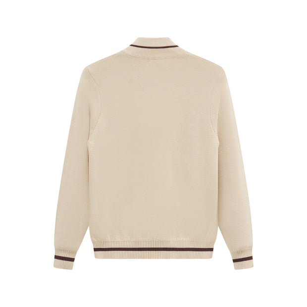 Pull Zip Beige