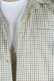 Chemise à carreaux beige