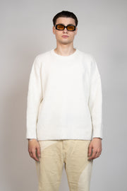 Pull oversize blanc