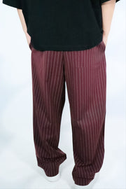 Pantalon Bordeaux ligné