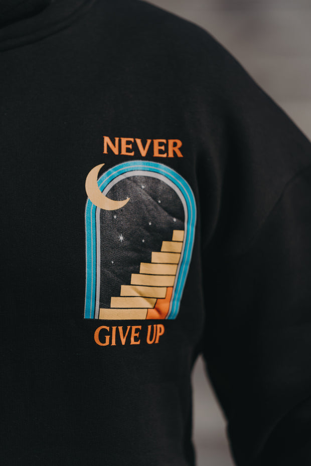 Sweat capuche Never Give Up