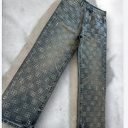 Jeans baggy Strass