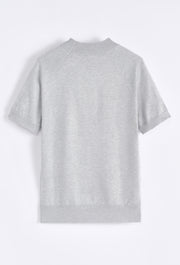 Tricot Col haut gris