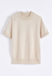 Tricot Col haut beige