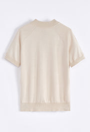 Tricot Col haut beige