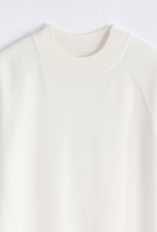 Tricot Col haut blanc