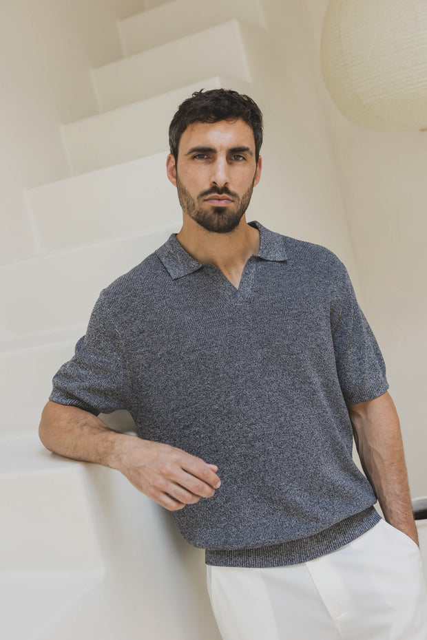 Polo Gris Chiné