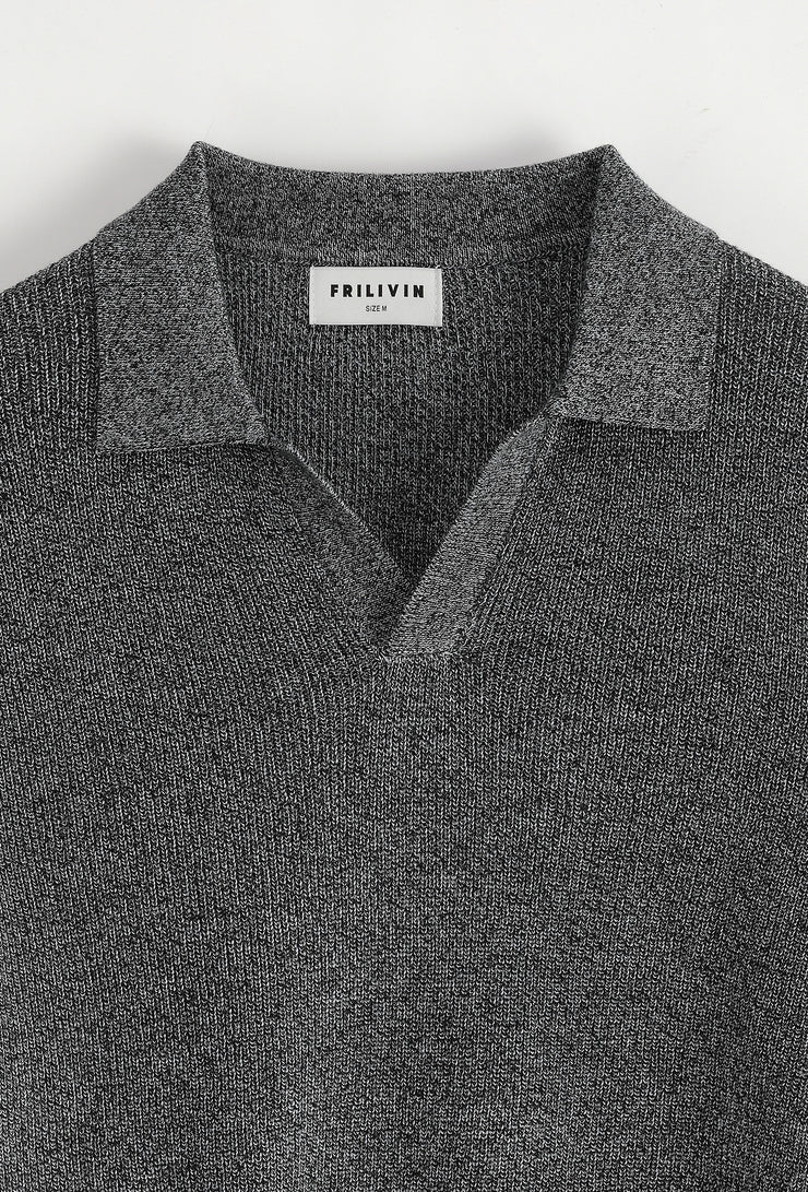 Polo Gris Chiné