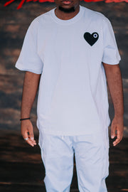 T-shirt Heart Blanc