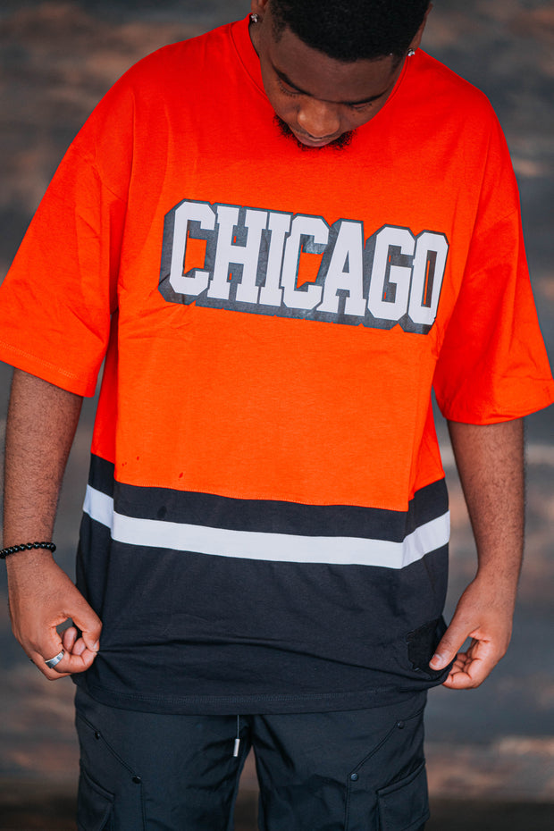T-shirt Chicago Rouge