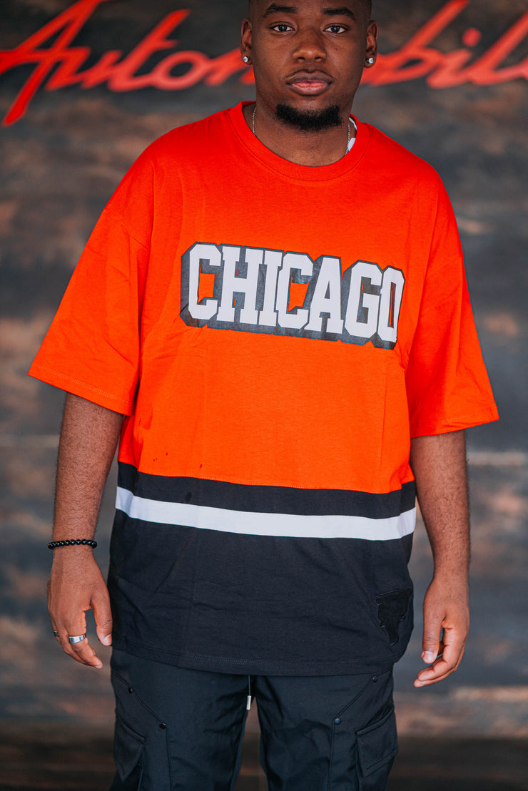 T-shirt Chicago Rouge