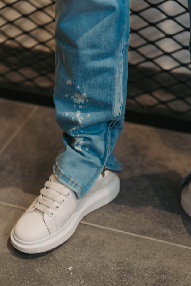 Jeans  Bleu Zip