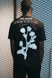 T-shirt Noir flowers
